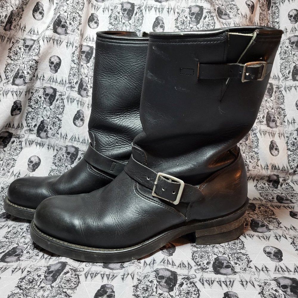 Vintage NaNa leather Engineer boots size 10 Harley